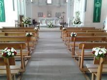 Décoration pour mariage église Boucau - Vergez Tarnos